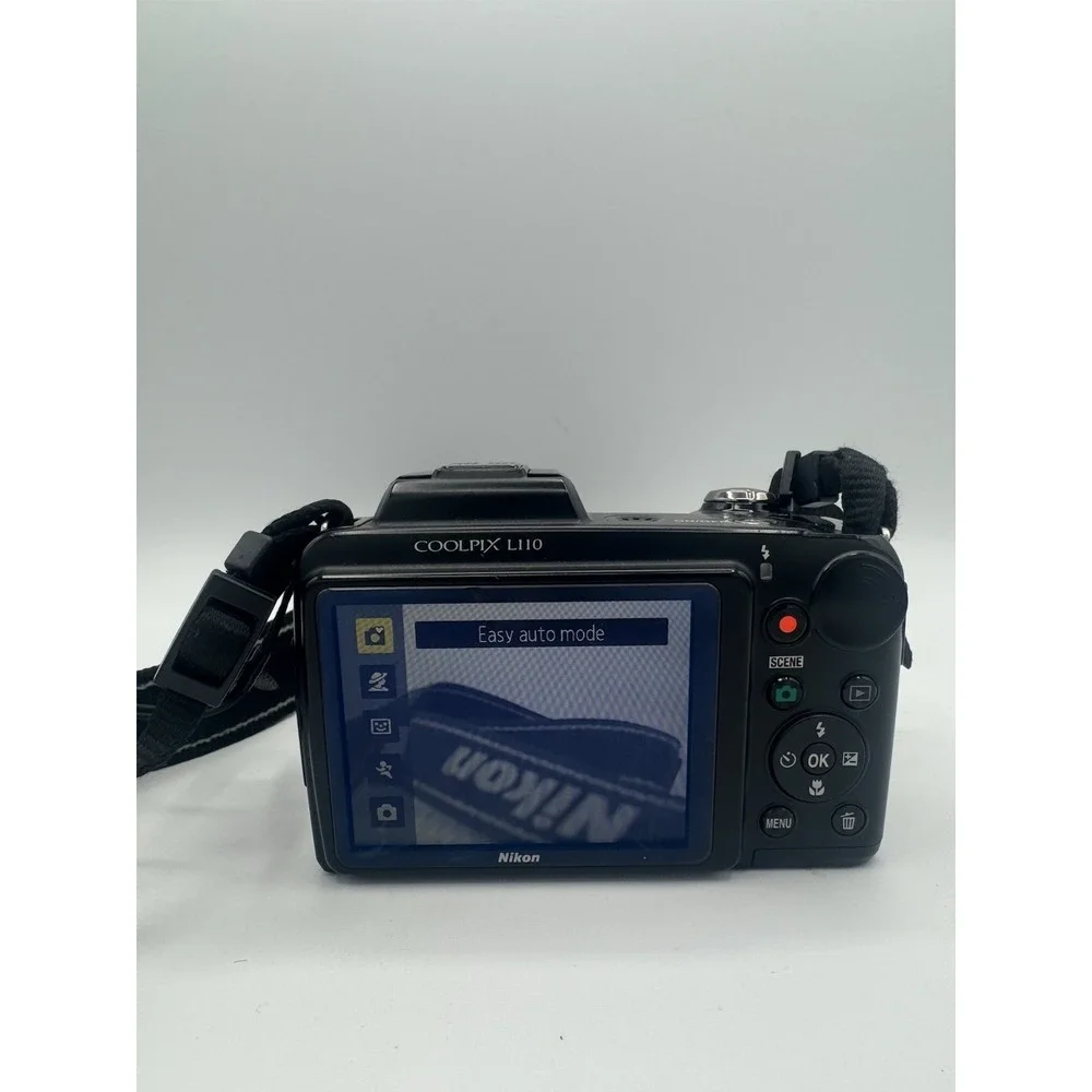 Nikon COOLPIX L110 12.0MP Digital Camera 15x Optical Zoom Black Tested/Working